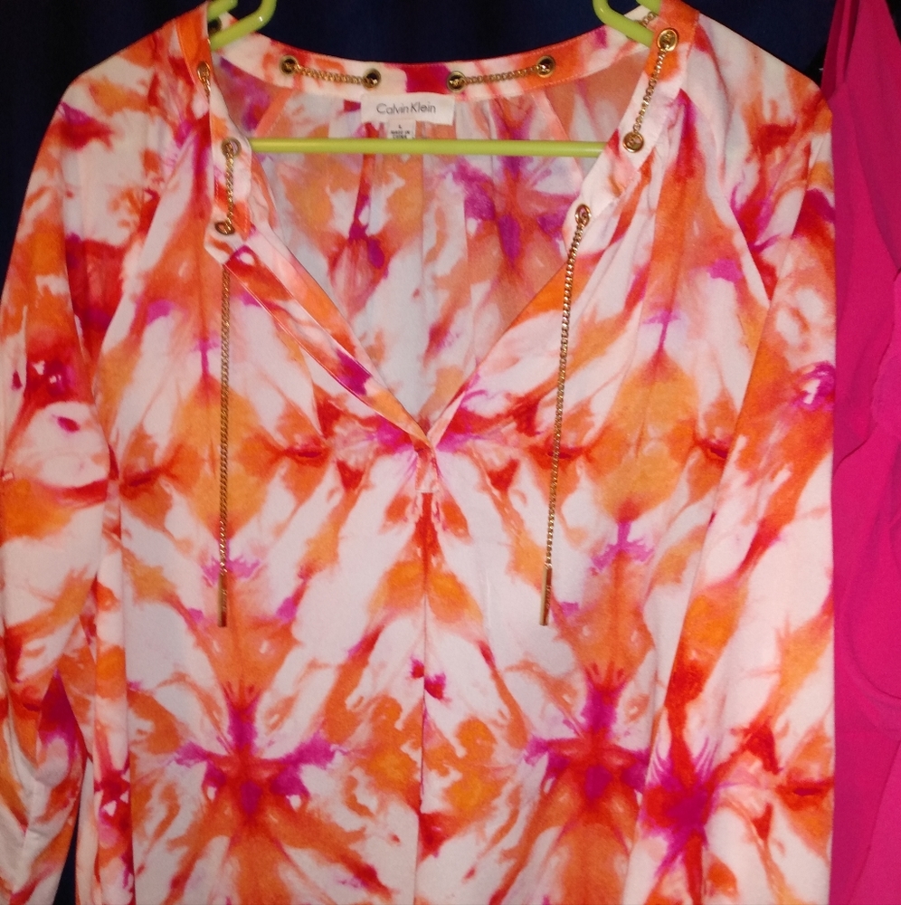 Calvin Klein Tye-dye top